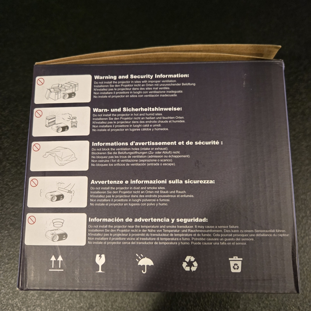 VISSPL Mini Projector with Tripod - Picture 3 of 11